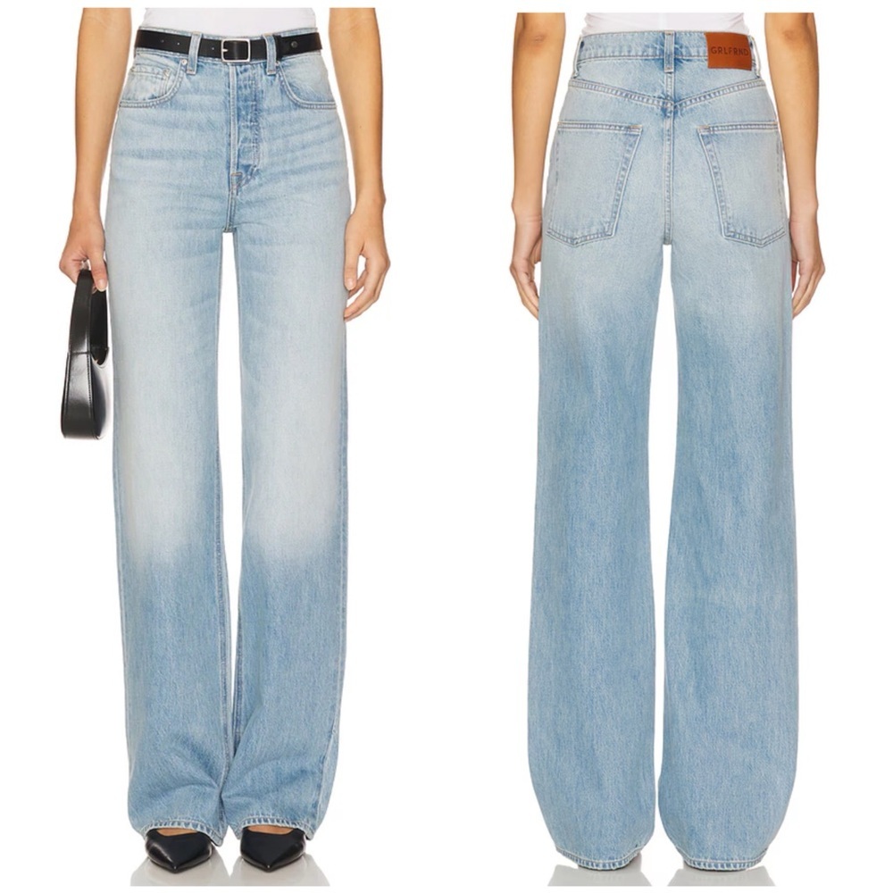 GRLFRND Brooklyn High Rise Straight Jeans in York Blvd Size 27